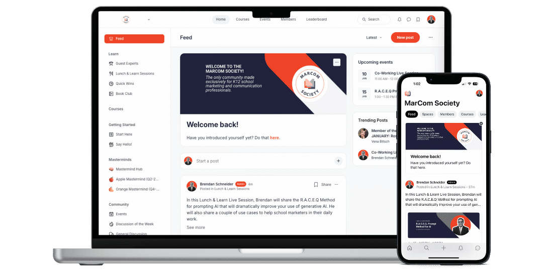MCS Facebook Ad, Mockup (1080 x 540 px) MarCom Society Inside Look