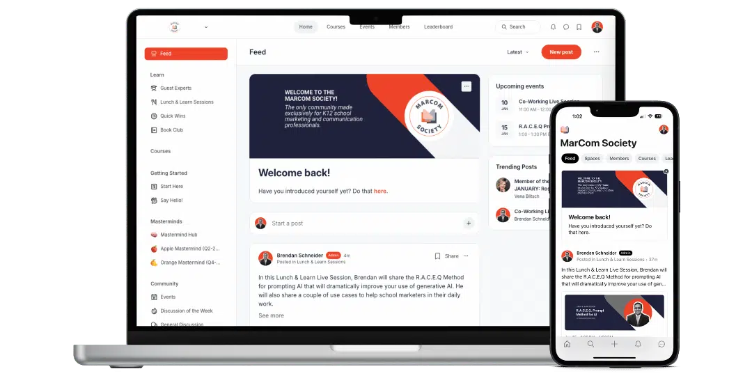 MCS Facebook Ad, Mockup (1080 x 540 px) MarCom Society Inside Look